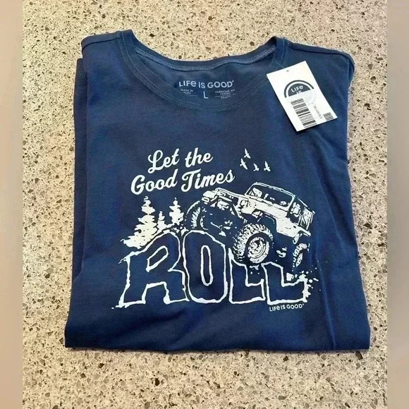 Life Is Good Jeep Off Road Tee Size L NWT - Picture 1 of 2